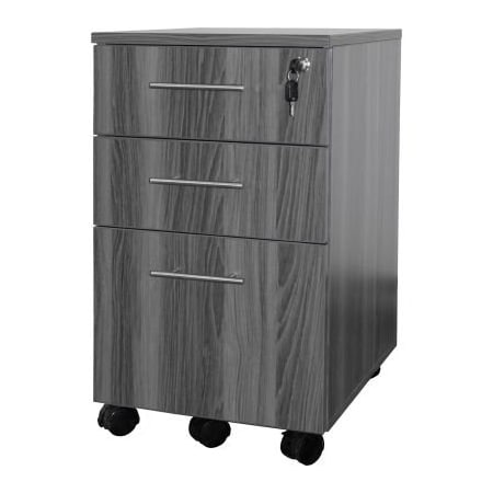 Safco Safco Medina Series Box-Box-File Mobile Pedestal Gray Steel MNBBFLGS